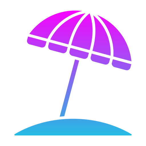 Sun Umbrella Generic Flat Gradient icon