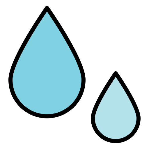 kropla deszczu Generic Outline Color ikona