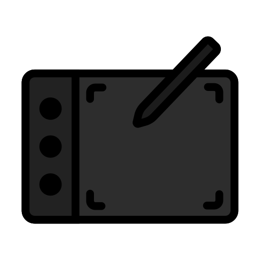tablet piórkowy Generic Outline Color ikona