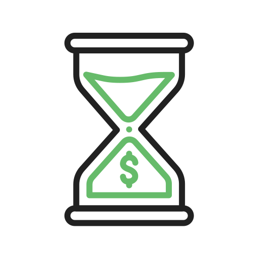 Time is money Generic Outline Color icon