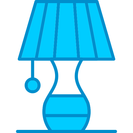 Table lamp Generic Blue icon