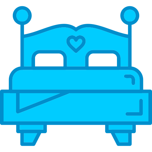 podwójne łóżko Generic Blue ikona