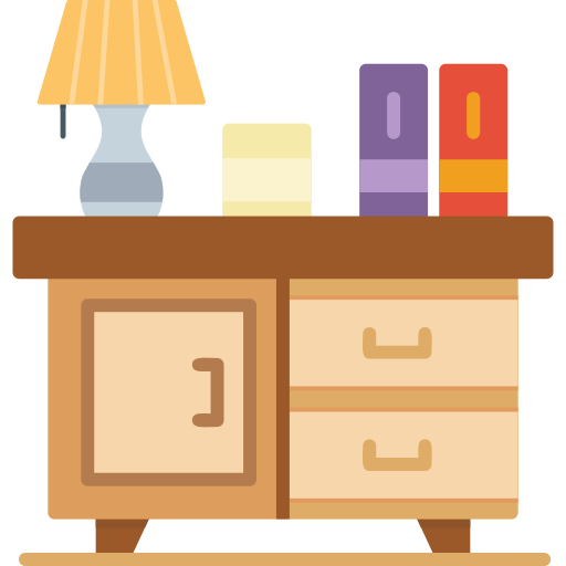 Bedside Table Generic Flat icon