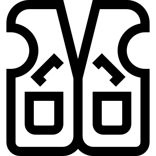 kamizelka Basic Straight Lineal ikona