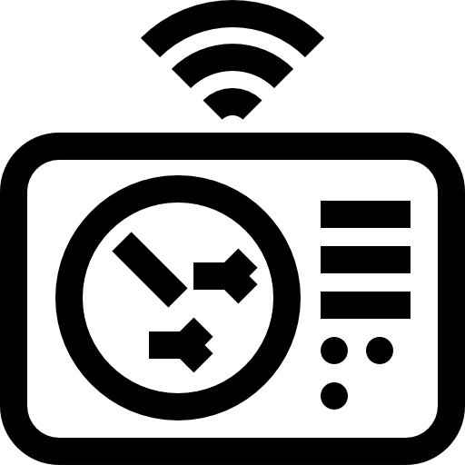 radar Basic Straight Lineal ikona