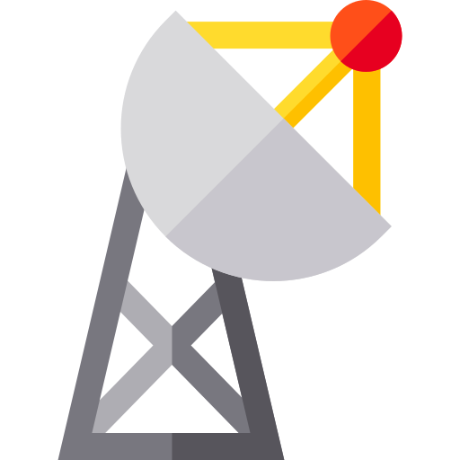 Satellite Basic Straight Flat icon