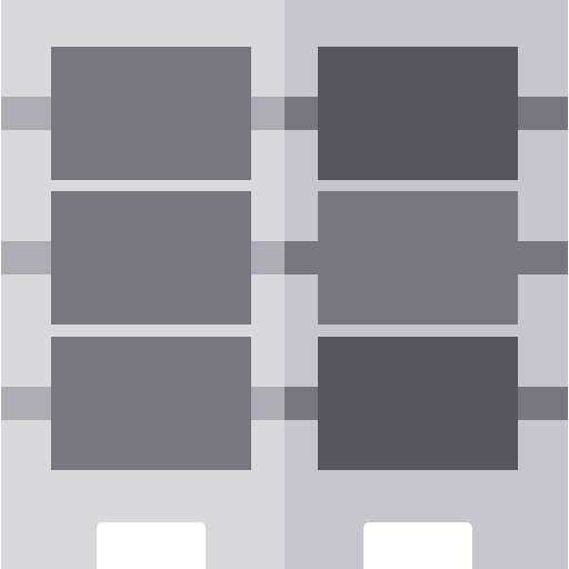 centro de datos Basic Straight Flat icono