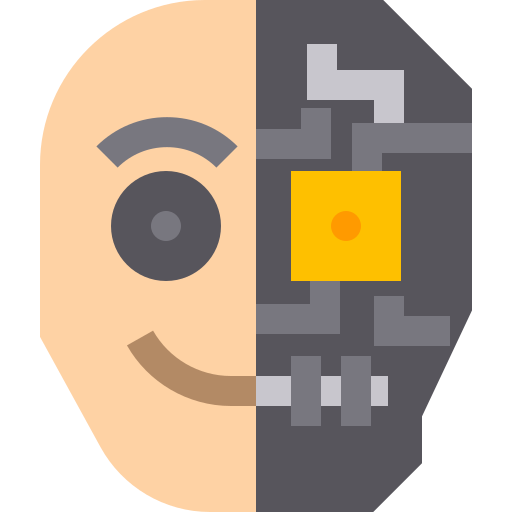 cyborg Basic Straight Flat icoon