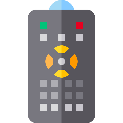 afstandsbediening Basic Straight Flat icoon