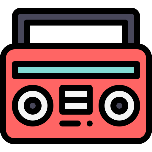 radio Detailed Rounded Lineal color icon