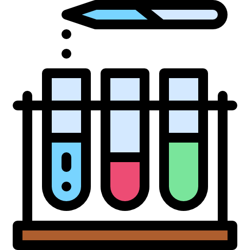 laboratório Detailed Rounded Lineal color Ícone
