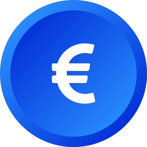 euro Generic Flat Gradient Icône