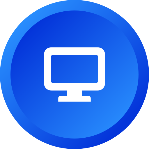 monitor Generic Flat Gradient ikona