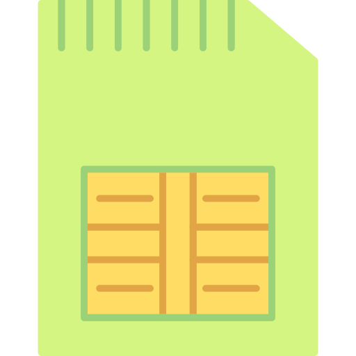 sim karte Generic Flat icon