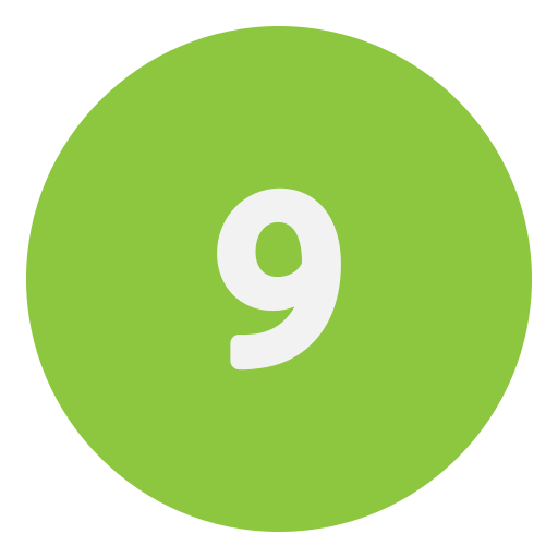 Девять Generic Flat иконка