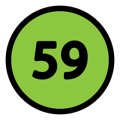 cincuenta y nueve Generic Outline Color icono