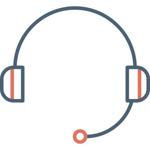 zestaw słuchawkowy Generic Outline Color ikona