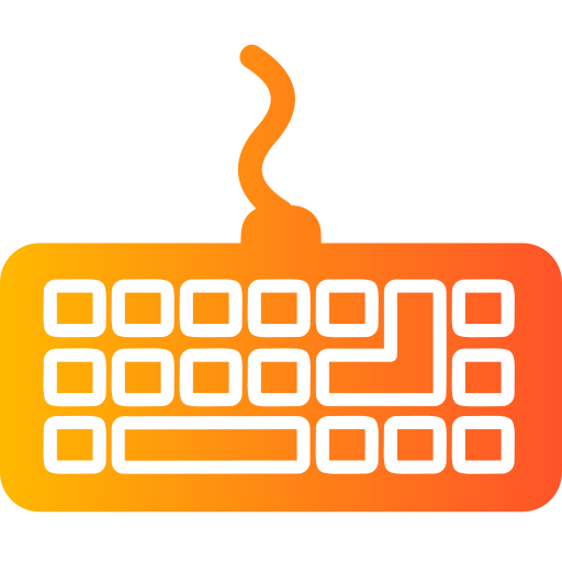 teclado Generic Flat Gradient icono
