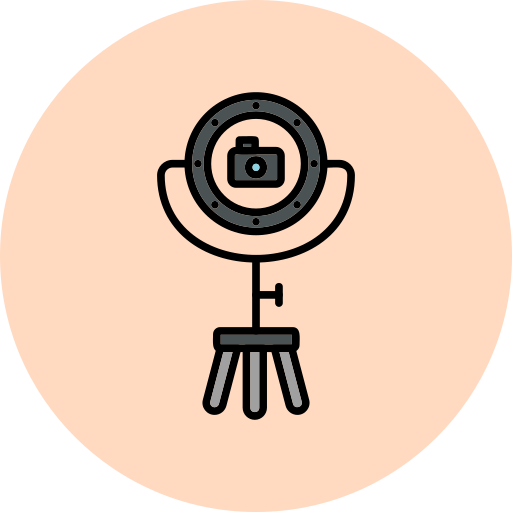 Ring light Generic Outline Color icon