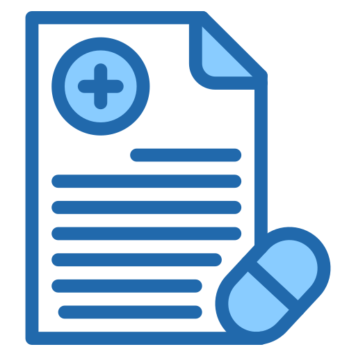Medical prescription Generic Blue icon