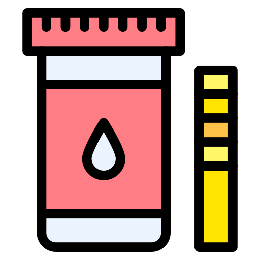 test d'urine Generic Outline Color Icône