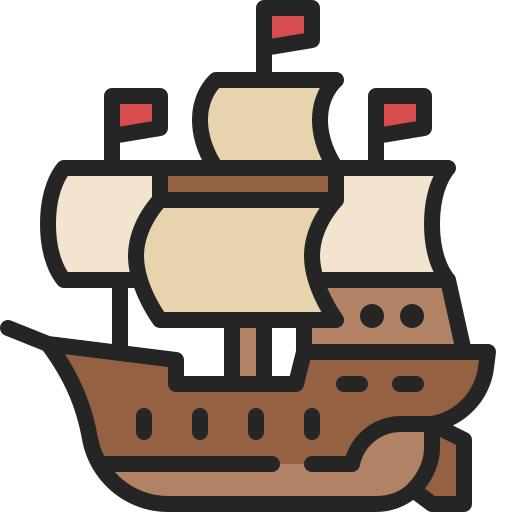 Mayflower ship Generic Outline Color icon