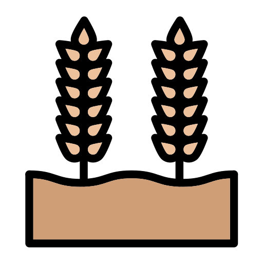 밀 곡물 Generic Outline Color icon