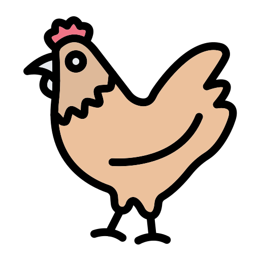 pollo Generic Outline Color icono