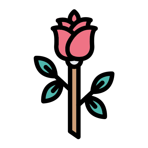 꽃 Generic Outline Color icon