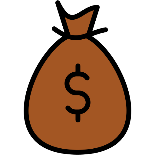 bolsa de dinero Generic Outline Color icono