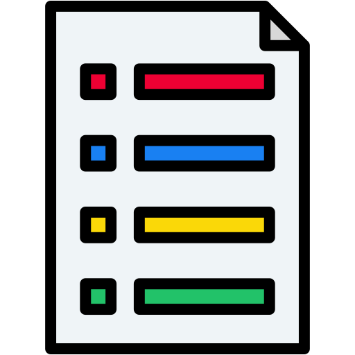 買い物リスト Generic Outline Color icon