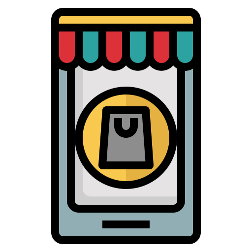 online-shop Generic Outline Color icon