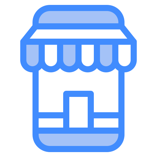 shopping mobile Generic Blue Icône