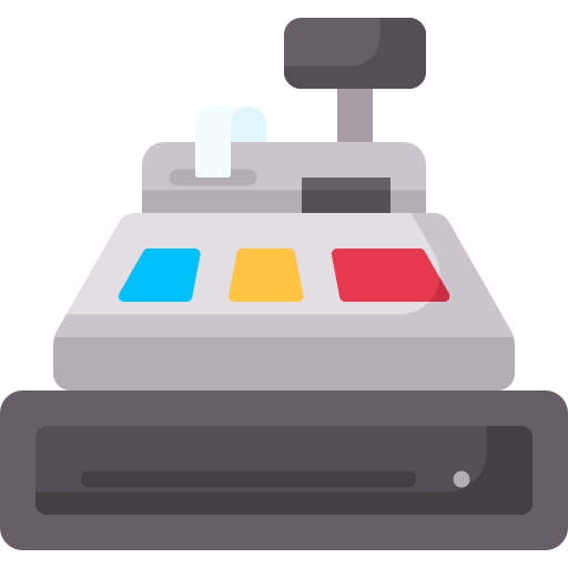 Cash register Special Flat icon