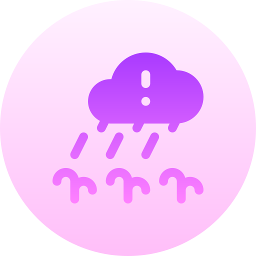 酸性雨 Basic Gradient Circular icon
