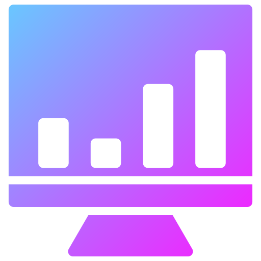 estadística Generic Flat Gradient icono