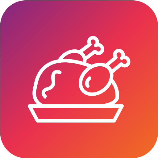 Cooked chicken Generic Flat Gradient icon