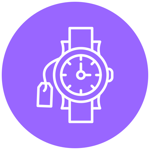 reloj de pulsera Generic Flat icono