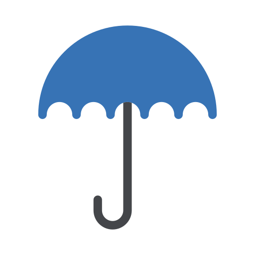 Umbrella Generic Blue icon
