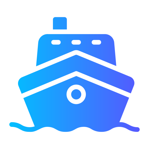 schip Generic Flat Gradient icoon