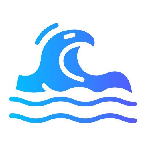 Wave Generic Flat Gradient icon