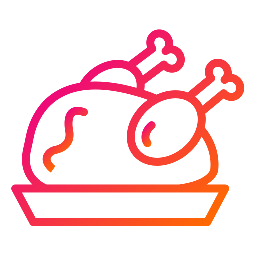 Cooked chicken Generic Gradient icon