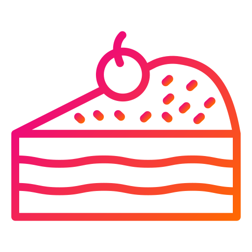 pedazo de pastel Generic Gradient icono