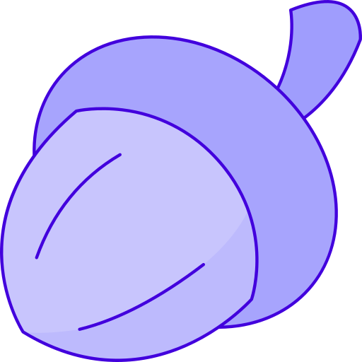 Acorn Generic Thin Outline Color icon