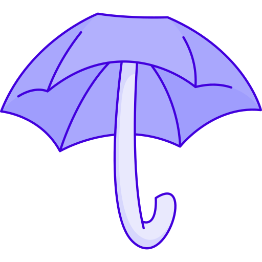 Зонтик Generic Thin Outline Color иконка