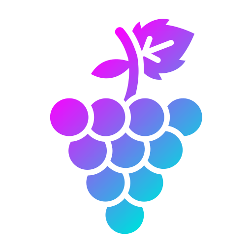 Grapes Generic Flat Gradient icon