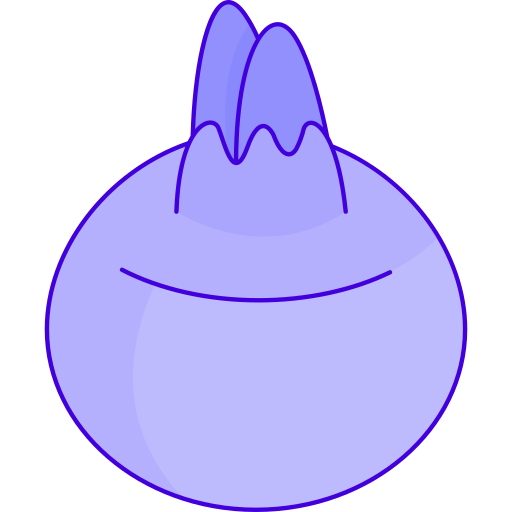 Onion Generic Thin Outline Color icon