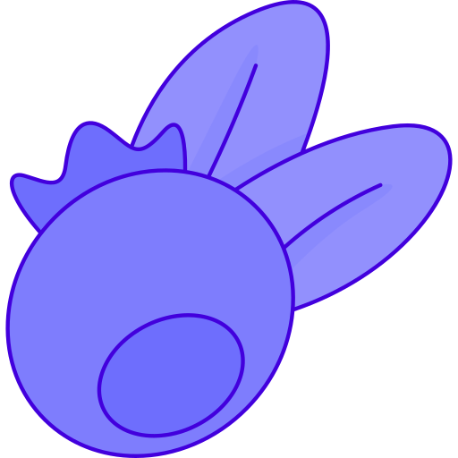 Blueberry Generic Thin Outline Color icon