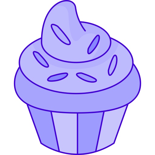 Cupcake Generic Thin Outline Color icon