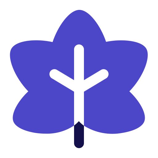 Кленовый лист Generic Blue иконка